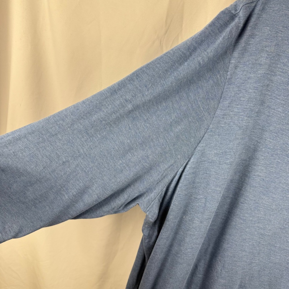 J. Jill Purejill Elliptical Tee Blue 3/4 Sleeve 3X Scoop Neck Relaxed Athleisure - Picture 3 of 7